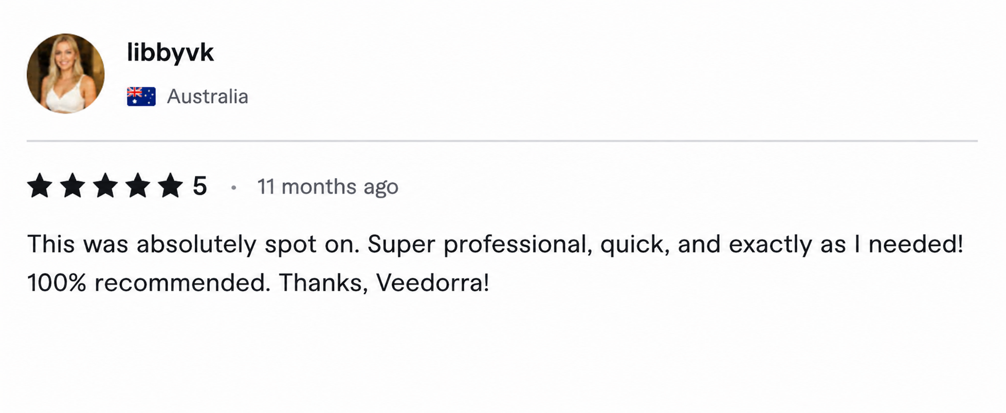 Client review screenshot